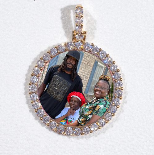 3D CIRCLE CUSTOM PICTURE PENDANT SMALL SIZE