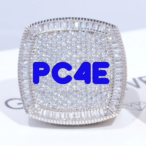CUSTOM LETTER 3D ICED RING
