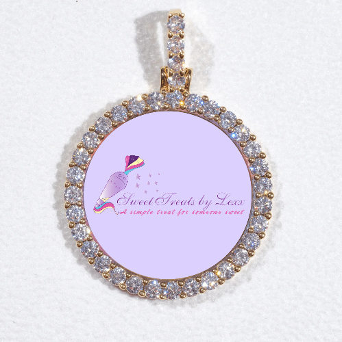 3D CIRCLE CUSTOM PICTURE PENDANT SMALL SIZE