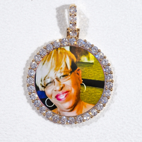 3D CIRCLE CUSTOM PICTURE PENDANT SMALL SIZE