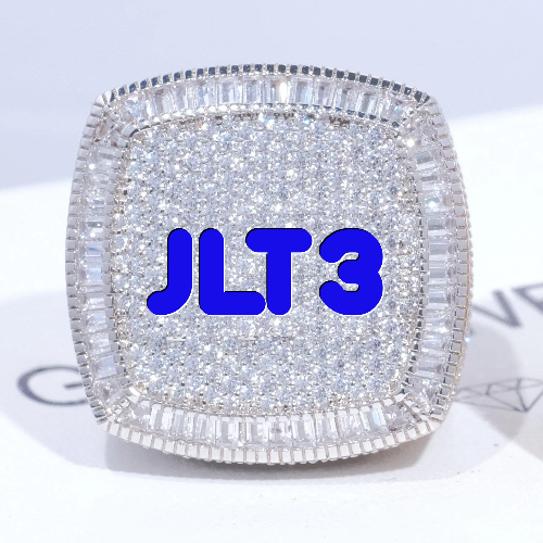 CUSTOM LETTER 3D ICED RING