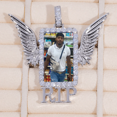 RIP WING 3D CUSTOM PICTURE PENDANT