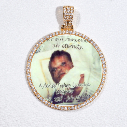 MEDIUM 3D CIRCLE CUSTOM PICTURE PENDANT