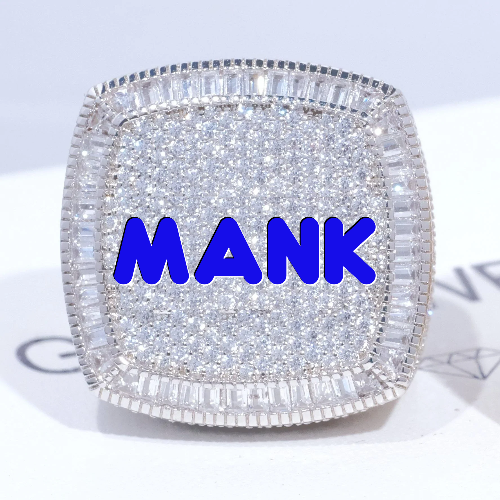 CUSTOM LETTER 3D ICED RING