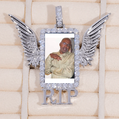RIP WING 3D CUSTOM PICTURE PENDANT
