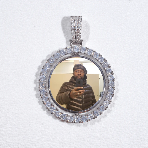 3D Spinning 2-Faced Custom Picture Pendant