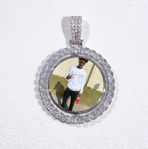3D Spinning 2-Faced Custom Picture Pendant