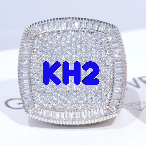 CUSTOM LETTER 3D ICED RING