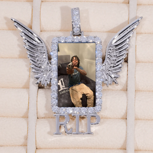 RIP WING 3D CUSTOM PICTURE PENDANT