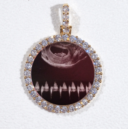 3D CIRCLE CUSTOM PICTURE PENDANT SMALL SIZE