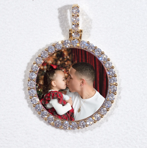 3D CIRCLE CUSTOM PICTURE PENDANT SMALL SIZE