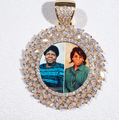 Large 3D Wheat Ear Custom Picture Pendant