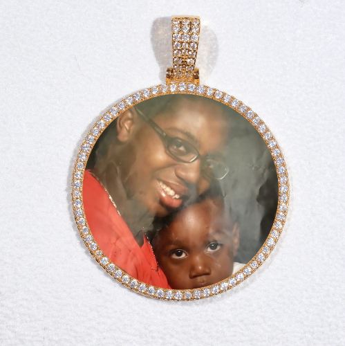MEDIUM 3D CIRCLE CUSTOM PICTURE PENDANT
