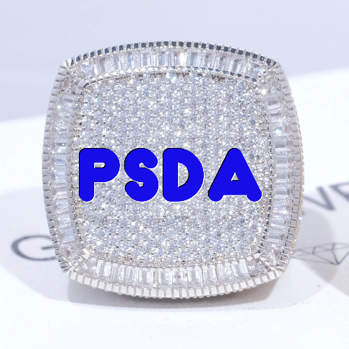 CUSTOM LETTER 3D ICED RING