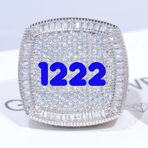 CUSTOM LETTER 3D ICED RING