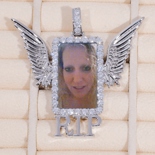 RIP WING 3D CUSTOM PICTURE PENDANT