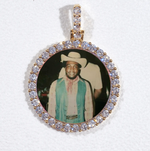 3D CIRCLE CUSTOM PICTURE PENDANT SMALL SIZE