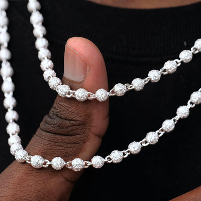 4mm Iced Beads Chain - The GUU Shop