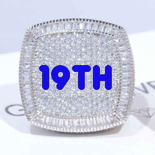 CUSTOM LETTER 3D ICED RING