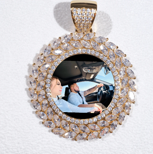 Large 3D Wheat Ear Custom Picture Pendant