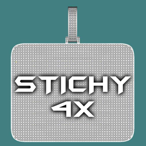 CUSTOM LETTER NECKLACE 3D BIG SQUARE