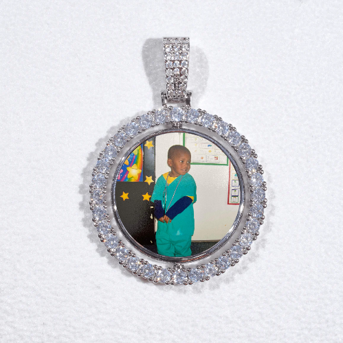 3D Spinning 2-Faced Custom Picture Pendant