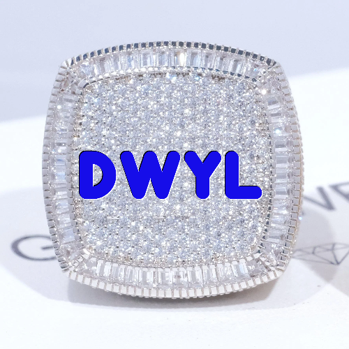 CUSTOM LETTER 3D ICED RING