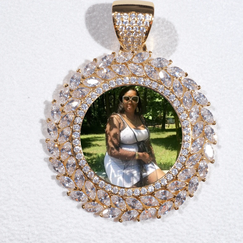 Large 3D Wheat Ear Custom Picture Pendant