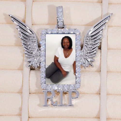 RIP WING 3D CUSTOM PICTURE PENDANT