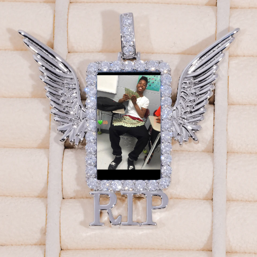 RIP WING 3D CUSTOM PICTURE PENDANT