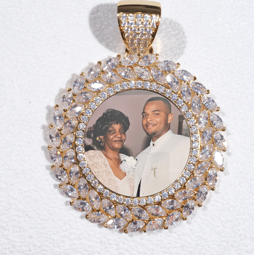 Large 3D Wheat Ear Custom Picture Pendant