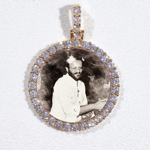 3D CIRCLE CUSTOM PICTURE PENDANT SMALL SIZE