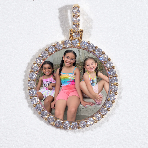 3D CIRCLE CUSTOM PICTURE PENDANT SMALL SIZE