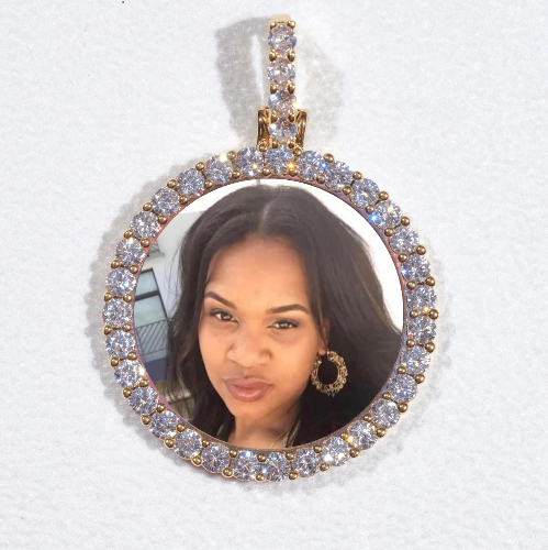 3D CIRCLE CUSTOM PICTURE PENDANT SMALL SIZE