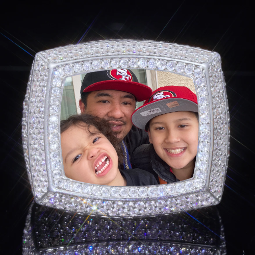 3D CUSTOM PICTURE ICED RING