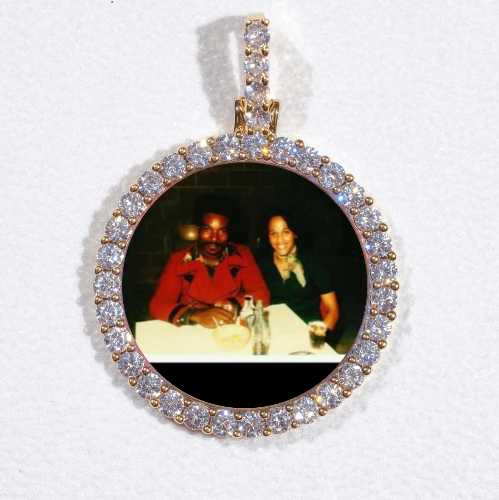 3D CIRCLE CUSTOM PICTURE PENDANT SMALL SIZE