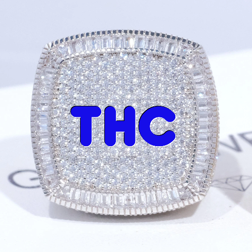 CUSTOM LETTER 3D ICED RING
