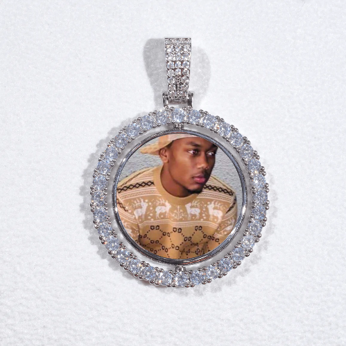 3D Spinning 2-Faced Custom Picture Pendant