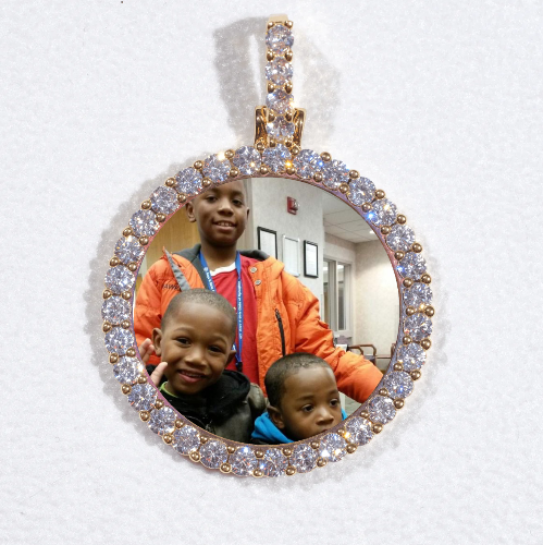 3D CIRCLE CUSTOM PICTURE PENDANT SMALL SIZE