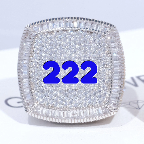 CUSTOM LETTER 3D ICED RING