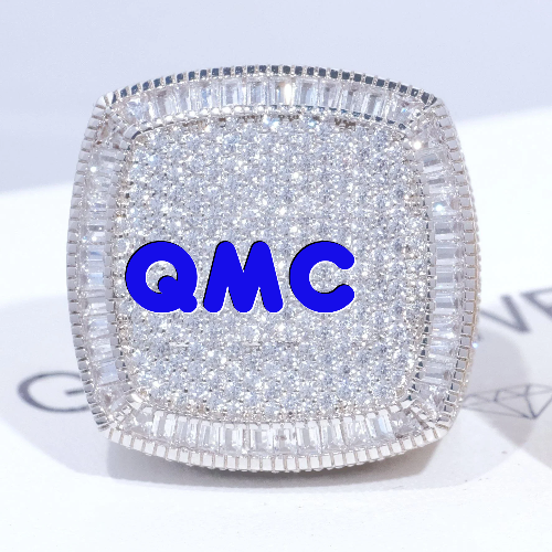 CUSTOM LETTER 3D ICED RING