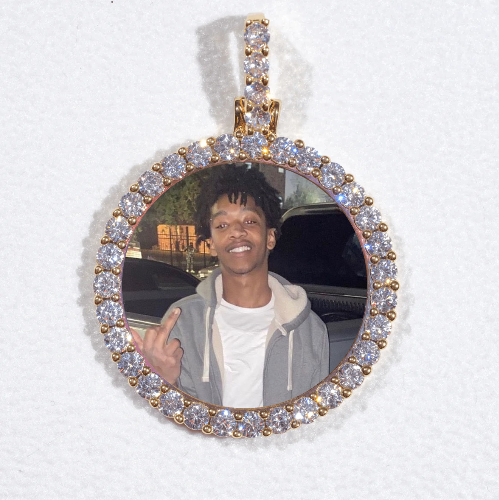 3D CIRCLE CUSTOM PICTURE PENDANT SMALL SIZE