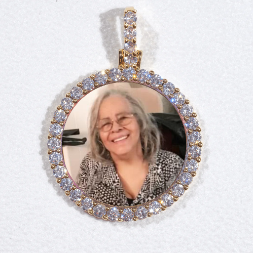 3D CIRCLE CUSTOM PICTURE PENDANT SMALL SIZE