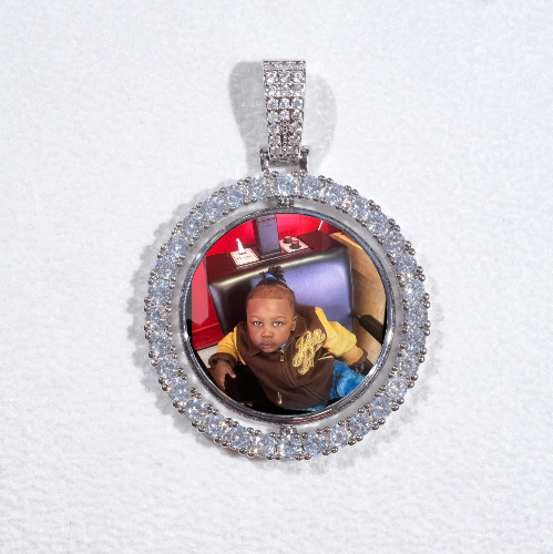 3D Spinning 2-Faced Custom Picture Pendant