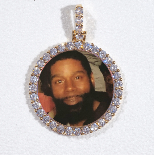 3D CIRCLE CUSTOM PICTURE PENDANT SMALL SIZE