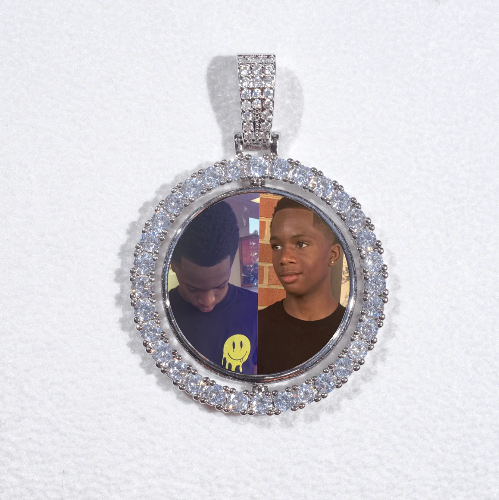 3D Spinning 2-Faced Custom Picture Pendant