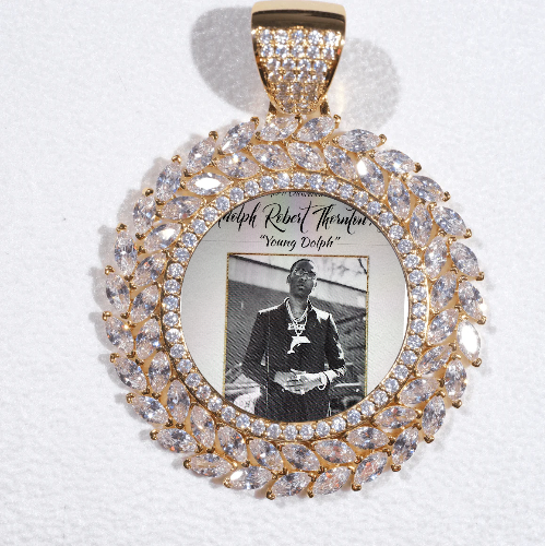 Large 3D Wheat Ear Custom Picture Pendant