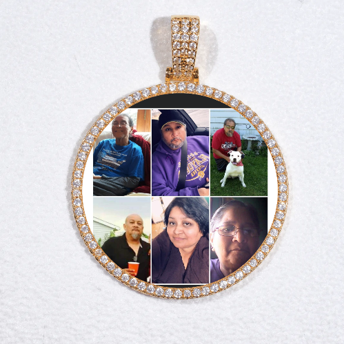 MEDIUM 3D CIRCLE CUSTOM PICTURE PENDANT