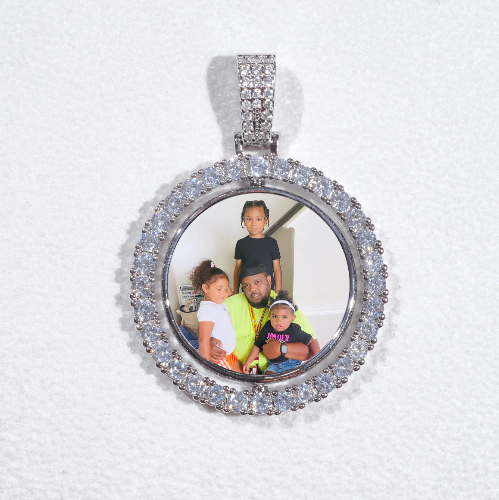 3D Spinning 2-Faced Custom Picture Pendant