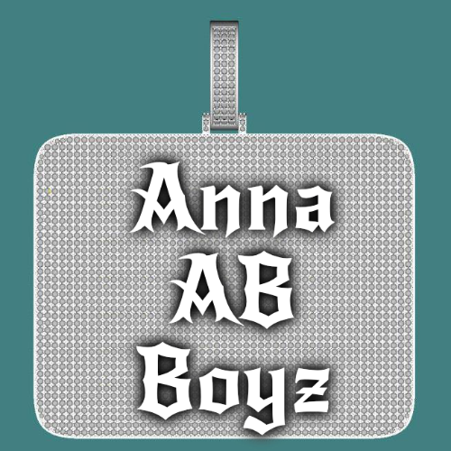 CUSTOM LETTER NECKLACE 3D BIG SQUARE